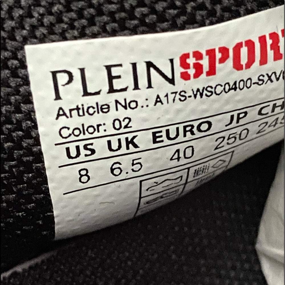 PHILIPP PLEIN SNEAKERS RUNNER “ SUE “ black size us 8 - Picture 11 of 11